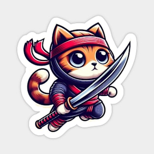 Ninja cat Magnet