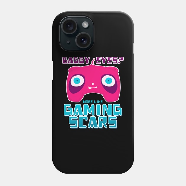 baggy eyes gaming scars Phone Case by Joselo Rocha Art