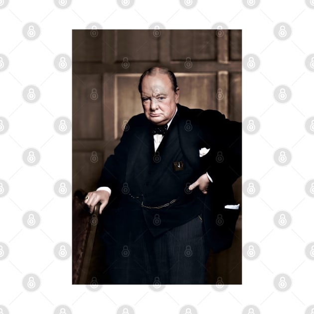 Sir Winston Churchill in colour by AndythephotoDr