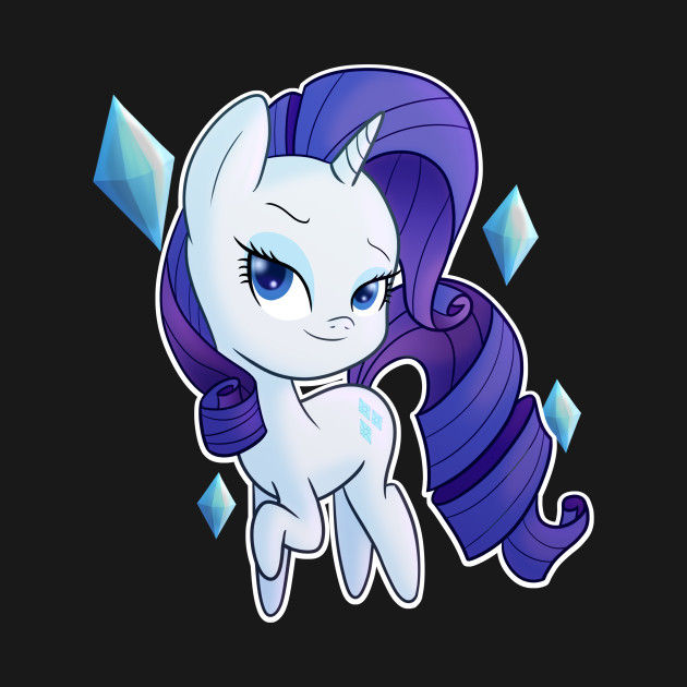 Disover Chibi Rarity - My Little Pony Friendship Is Magic Char - T-Shirt