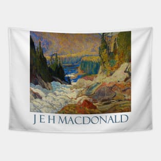 Falls, Montreal River by J E H MacDonald Tapestry