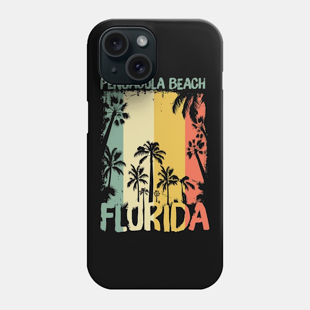 Vintage 70s 80s Pensacola Beach Vacation Souvenir Phone Case by paola.illustrations