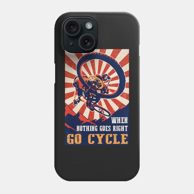 Go Cycle Retro Phone Case by Delmonico2022