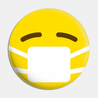 funny emoji face mask Pin