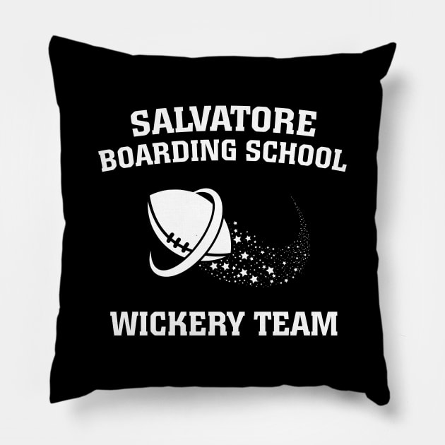 Legacies - Salvatore Boarding School Wickery Team Pillow by BadCatDesigns