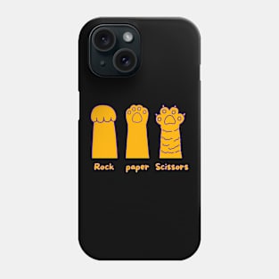 Rock Paper Scissors Cute Cat Paw Phone Case