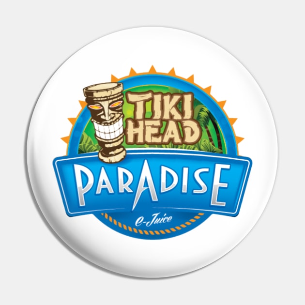 Tiki Head Ejuice Pin by PARADISEVAPE