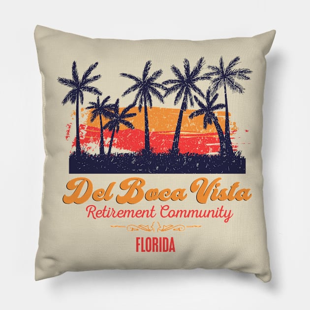 Del Boca Vista Pillow by MonkeyKing