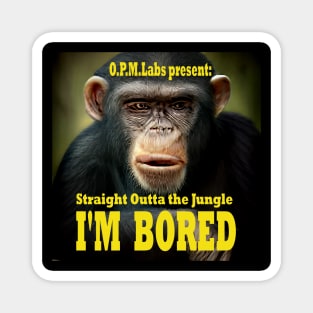 Disillusioned Ape Bored Chimps Magnet