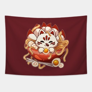 Kitsune Udon Bowl Tapestry