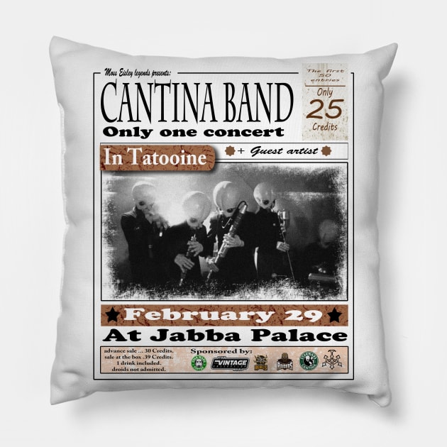 cantina band Pillow by doctoralien