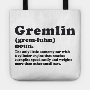 AMC Gremlin Definition Vintage Car Tote