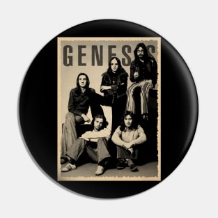 Genesis Rock Legends - Pay Tribute on Your Classic Band T-Shirt Pin