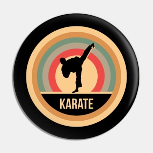 Retro Vintage Karate Gift For Karateka & Martial Artists Pin