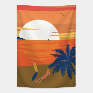 La Plage Tapestry