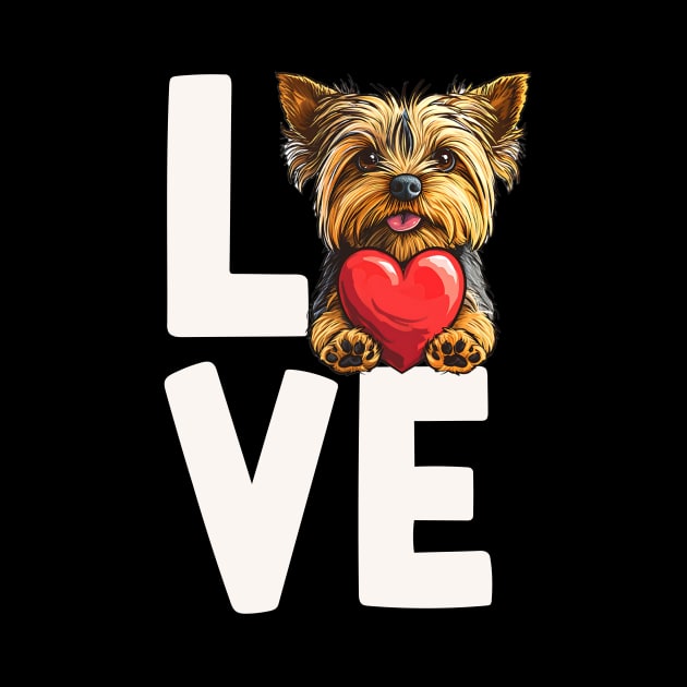 Love Yorkshire Terrier by The Jumping Cart