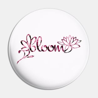 Bloom Logo Floral Pin