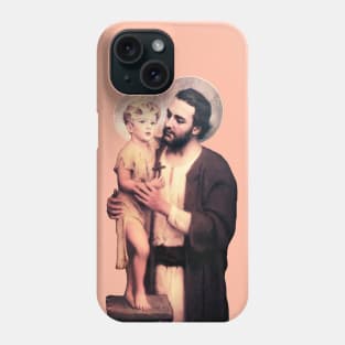 Saint Joseph and child Jesus Phone Case