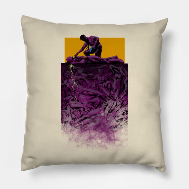 Re-animator Herbert West Pillow by Kotolevskiy