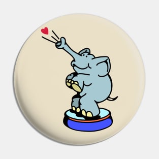 Happy Elephant Pin