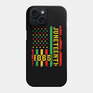 Juneteenth 1865 Stars And Stripes American Flag Black History Month Phone Case