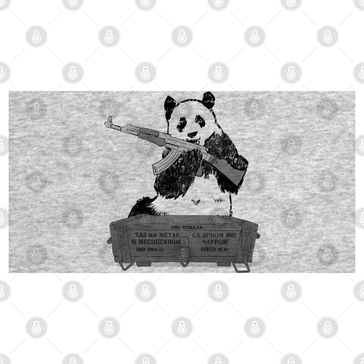 Armed Panda Bear Panda T Shirt Teepublic 