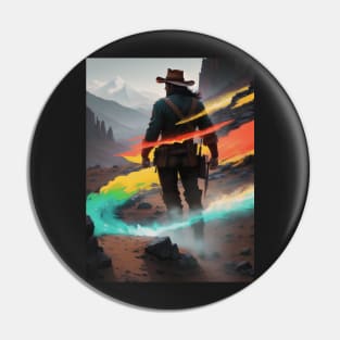 Red Dead Cowboy Pin