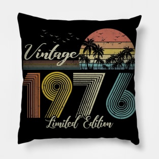 Vintage 1976 Limited Edition Men Women 44 Birthday Pillow