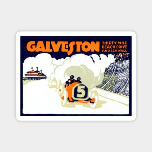 1920 Galveston Texas Auto Race Magnet