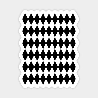 Black Diamond Pattern Magnet