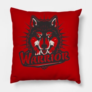 Warrior Wolf Pillow