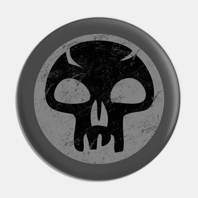 Black Mana Magic The Gathering - Magic The Gathering - Pin | TeePublic