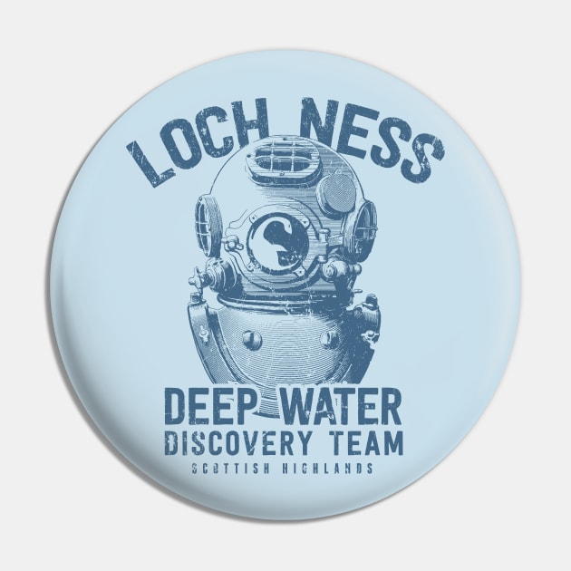 Loch Ness Deep Water Discovery Team Pin by MindsparkCreative