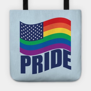 Gay Pride American Flag Tote