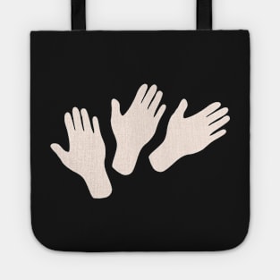 Waving hands Tote