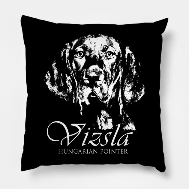 Vizsla  - Hungarian pointer Pillow by Nartissima