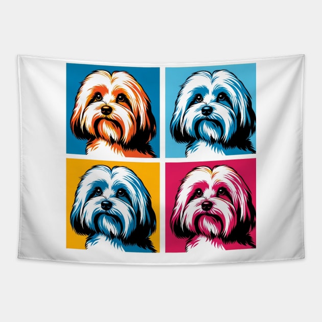 Havanese Pop Art - Dog Lover Gifts Tapestry by PawPopArt