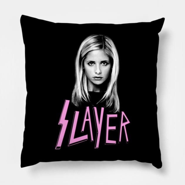 Buffy The Vampire Slayer Pillow by Ladybird Etch Co.