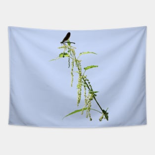 Black Dragonfly On Nettle Tapestry