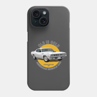 Plymouth Hemi Cuda American Muscle Car 60s 70s Old is Gold Phone Case