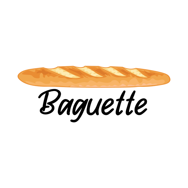 Baguette - I love Baguettes - French Baguette by TheInkElephant