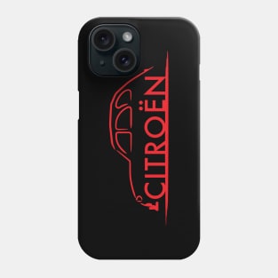 Citroen 2CV deux chevaux Red Phone Case