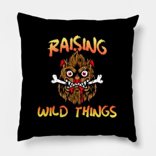 Raising Wild Things Pillow