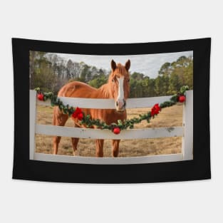 christmas horse Tapestry