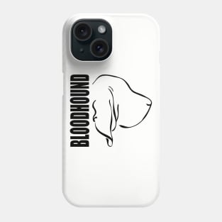 Bloodhound profile dog lover gift Phone Case