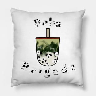 Boba Brigade Panda Matcha Milk Tea Pillow