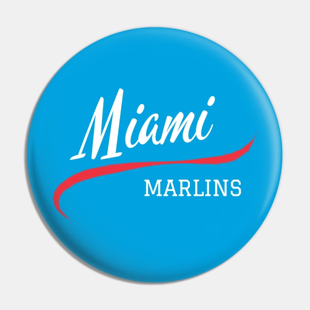 Marlins Retro Pin by CityTeeDesigns