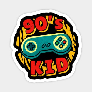 90'S Kid - Video Game Lover Quote Artwork Magnet