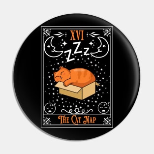 The Cat Nap Tarot Card Pin