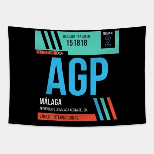 Malaga (AGP) Airport Code Baggage Tag Tapestry
